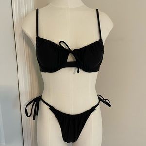 Cheeky Black Bikini Set